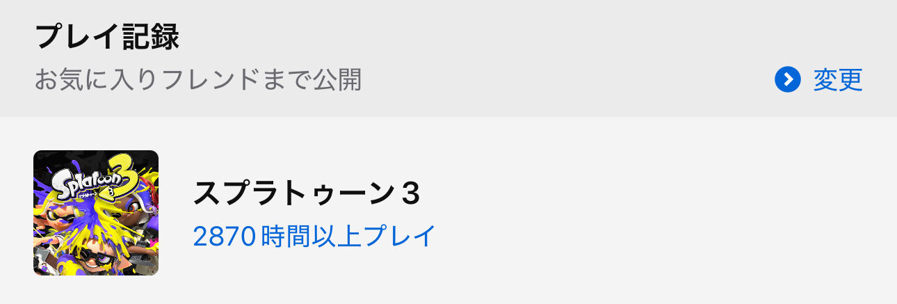 スプラトゥーン3・2870時間以上プレイ